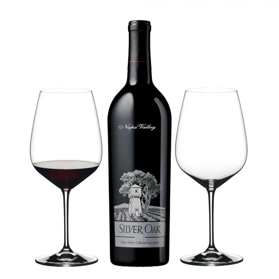 Silver Oak Napa Valley Cabernet Sauvignon Wine And Riedel Glass Set